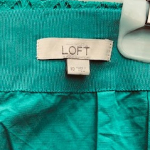 LOFT Teal Pencil Skirt Size 10 - Picture 9 of 10